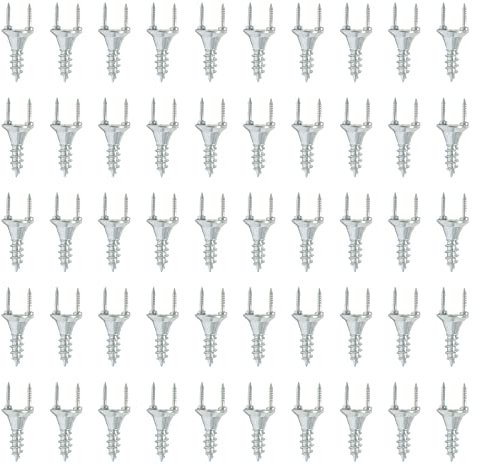 Haoyull 50 piezas de madera maciza rodapiés sin costuras clavos doble cabeza autorroscantes pies línea clavos invisibles tornillos de seguridad