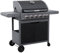 sweeek - Barbecue au gaz Edmond noir - 5 brûleurs + 1 feu latéral. avec thermomètre. L 132x P62 x H143 cm
