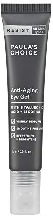 Paula's Choice RESIST Anti-Aging Eye Gel with Hyaluronic Acid, for Dark Circles, Puffy Eyes, Crow's Feet, Fine Lines & Wrinkles, 0.5 Ounce