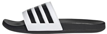 adidas Unisex Adilette Comfort Slides, Cloud White / Core Black / Core Black, 43 EU