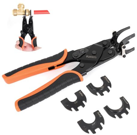 PLATATO Push to Connect Removal Tool Disconnect Tongs Tool for 1/2”, 3/4”, 1” Push in Fittings Plumbing Tools for Removal PEX PVC Copper Pipe