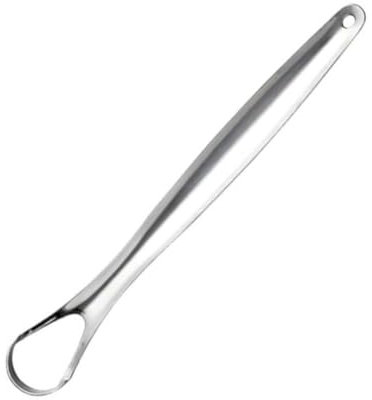 DTREELS Raspador de lengua de acero inoxidable para adultos, cepillo quirúrgico de grado de metal, cepillo de lengua, aliento, F2U7, raspador, herramienta dental