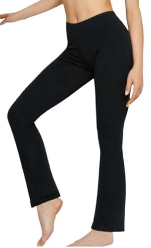 JADEA Leggings in Felpa a Zampa pantaleggings Invernale Art. 4369 (Nero, XL)