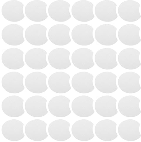 Hemobllo 600 Stück Dicke Make Up Reinigungspads aus Vliesstoff Halbrunde Gesichts Pads für Sanfte Make Up Entfernung und Tägliche Gesichtsreinigung