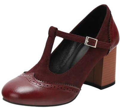 Zapatos de tacón con Tira en T y Hebilla, Estilo Moderno, Ideales para Eventos nocturnos y Fiestas, Mujer.