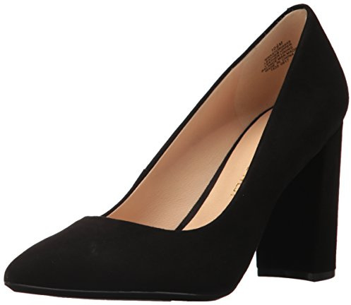 Nine West Astoria9x9 Block Heel Pump Black Suede 7 M