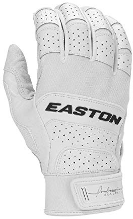 Easton PROFESSIONAL COLLECTION Batting Glove, Pair, White/White, Adult, XLarge