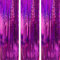 AILEXI 3er Pack Metallic Lametta Vorhänge Folie Fransen Schimmer Luftschlangen Vorhang Tür Fenster Dekoration für Geburtstag Hochzeitsfeier Lieferungen 3ft * 8ft - Laser Rosenrot