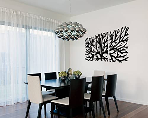 Pet-Jos Wandbaumschmuck Holz Wanddeko Baum Wanddekoration groß Deko mehr Farben Family Wall Art Geometrische Ornamente Minimalistische Wandkunst Hängende Dekoration Wall Tree Decoration Large (White)