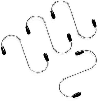 4 Pz Ganci Per Appendere La Cucina Gancio Per Pentole Gancio Da Cucina Gancio a Forma Di s Acciaio Inossidabile Cappuccio Di Gomma