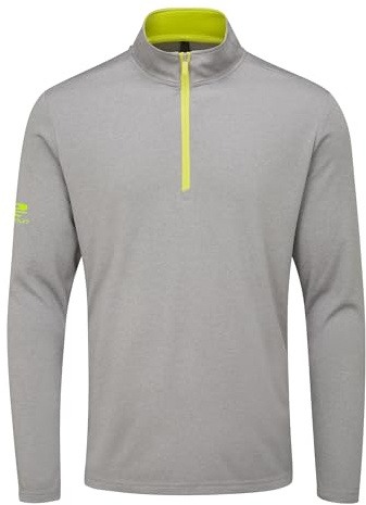 Stuburt Men's Tern Breathable Windproof Moisture Wicking Pullover Sweater, Ash, XL