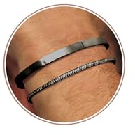 YADOCA Herrarmband stapelbart armband för män pojkar manschett orm rep kuban länkkedja armband set 19/21 cm mäns smycken gåvor till pappa vän make son