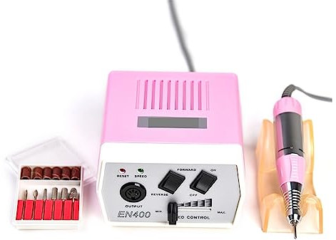 CCYENG Taladro de uñas eléctrico Profesional 30000 RPM Taladro de uñas eléctrico, Lima Maestra de uñas para manicura, fresadora de Taladro de uñas portátil Fresadora
