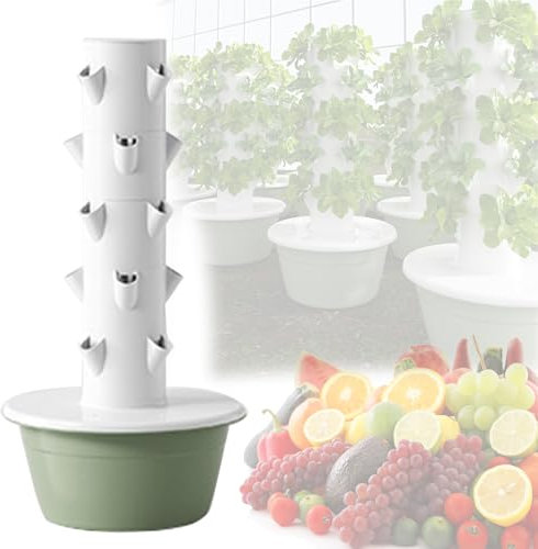 GLFNB Système de Culture hydroponique Tour hydroponique Verticale à 5/7 Niveaux pour cultiver des Herbes, des Fruits et des légumes, 20/28/36 Sites de Culture, équipement de Plantation hydroponiqu