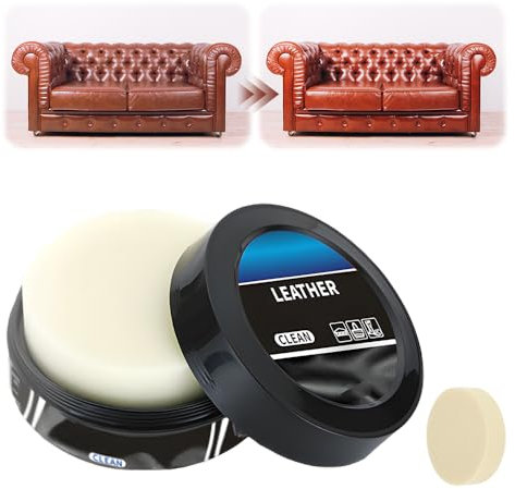 Cleaning Paste for Leather Care, 2024 Neuestes Automobil Interieur Leder Reinigungscreme Intensive Lederpflege, Multifunktionaler Leder Reinigungs- und Pflegebalsam für Auto, Möbel (1)