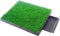 TOOSOAR Hundetoilette Wohnung mit Kunstrasen, Hundeklo für Zuhause, Hundetoiletten für Kleine Mittelgroß Hunde, 58 * 45.5 cm