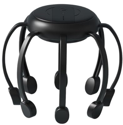 Appareil de massage électrique pour la tête - Grattoir automatique pour cuir chevelu à 360 ° - Grattoir pour cuir chevelu avec 8 griffes de massage amovibles pour une relaxation musculaire profonde