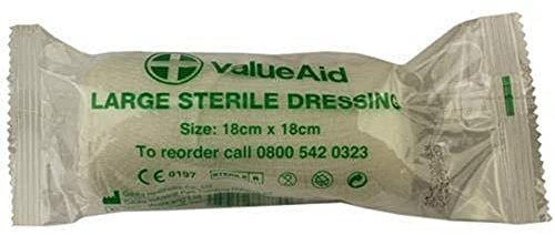 Value Aid Large Sterile Dressing - 18cm x 18cm - Single