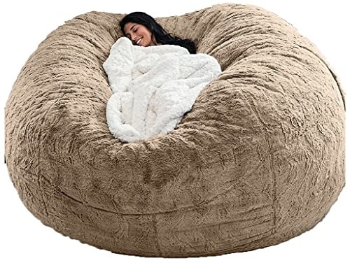 Puff Poltrona a Sacco Fodera per Pouf a Sacco da Esterno Puff Bean Bag Chair XXL Senza Imbottitura Gigante in Tessuto per Adulti Bambini, Pouf da Soggiorno, Grande Poltrona Copertura