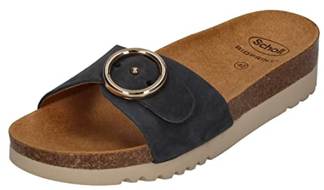 Scholl Donna Malibu' Mule Sandalo, blu navy, 37 EU