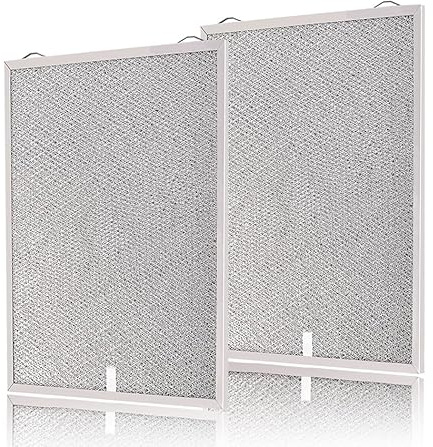 S99010430-002 Compatible with BR Range Hood Filter 13-7/8'' x 15-3/4 4512880 Replacement HPF30 Nu-tone Grease Filter 2 Pack Upgrade 5-Layer Nutone Kitchen Exhaust Fan Filter Screen