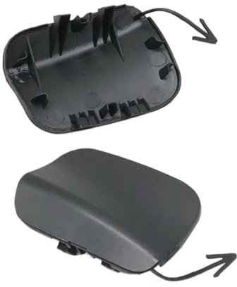 QXWRLD Unlackierte vordere Stoßstangen-Abschleppösenhaken-Abdeckkappe, for NISSAN, Juke F15 FL 2010 2011 2012 2013 2014 2015 2016 2017 2018 Stoßstangen-Abschleppösenabdeckung(JUKE 2010-2014 year)