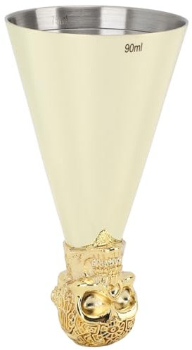 Briout Jigger en acier inoxydable pour barman, outil de mesure de style japonais, en acier inoxydable 304 avec mesures à l'intérieur de la tête en os pour les outils de cuisine de (Type 1)