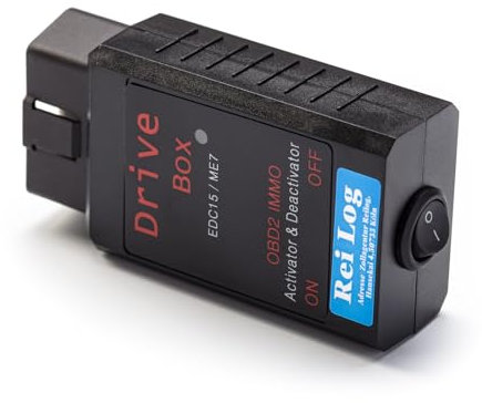 FilWas Drive Box OBD2 Wegfahrsperre Deaktivator/Aktivator kompatibel nur mit EDC15/ME7 Immo Off per Knopfdruck deaktivieren