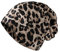 YAWOXIJ Leopardenmuster Langbeanie, Elastisch, Weich, Atmungsaktiv, Wintermütze für Frauen, Braun