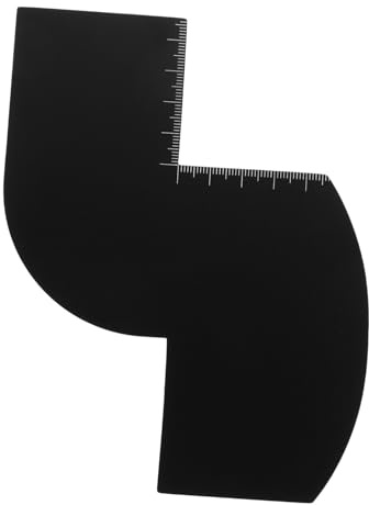 LOORGVEL Strumento Per Cura Attaccatura Dei Capelli Con Righello Incorporato Stencil Per Barba e Modellazione Attaccatura Materiale Per Uso Domestico e Professionale