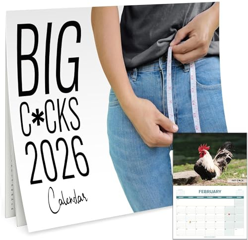 Funny Chicken Calendar 2026 - Calendario de pared A3