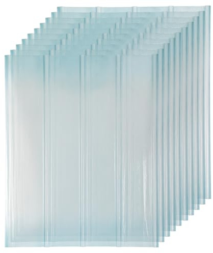 ISOISL FRP - Chapa trapezoidal corrugada de 2 mm, placas de luz diurna FRP, 90 x 120 cm, para tejados, placas de perfil corrugado, placas de repuesto, resistentes a las heladas y a los rayos UV, 10