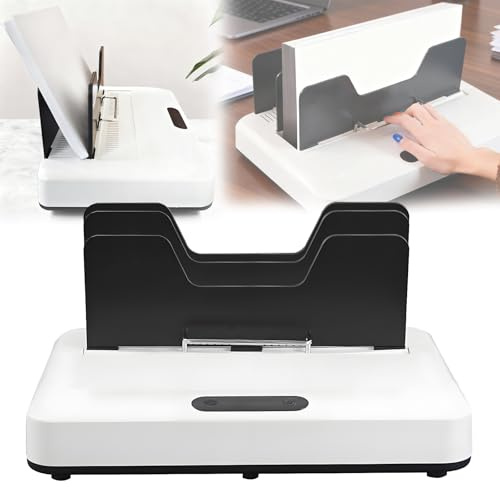 Relieuse Thermique, Machine à Relier Appareil De Reliure Automatique Sans Préchauffage 3 Réglages De Durée Pour 600 Feuilles Capacité De 1 à 60 Mm Avec Fente Refroidissement Et Vibration Micro-Ondes