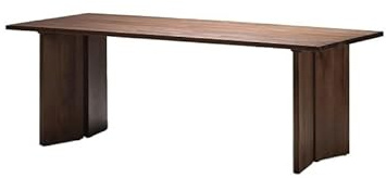 CUISGOR Diner Table Wooden Kitchen Dining Table Living Room Long Workbench Dining Table