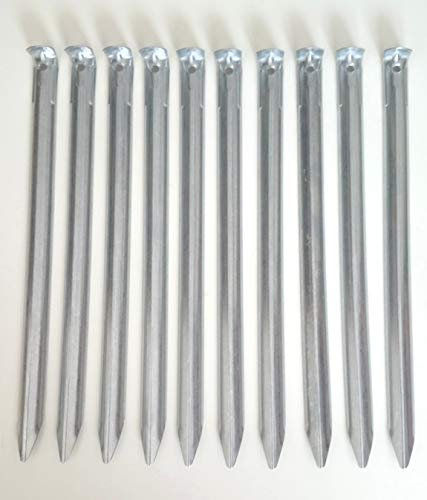 20x Zelt Heringe 30 cm Zeltnagel Erdnagel Hering aus verzinkten Stahl