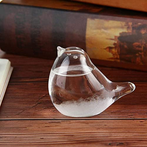 Womdee Wettervorhersage Sturmglas in Vogelform - Kreative Wetterstationen, Dekoratives Wetterglas, Wissenschaftliches Geschenk für Weihnachten