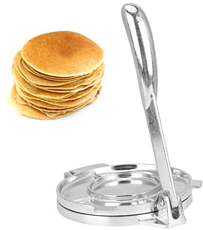 Tortilla Press, Tortilla Maker in Lega di Alluminio, Pressa per Pasta da Cucina per Fare Chapati, Roti, Patacones, Empanadas in Stile Indiano