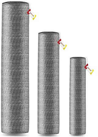 Seiletech.de Brise-vue 60 g/m² - Hauteur : 100 cm - 100 m - Valeur d'ombrage 55 % - Gris - Bandes brise-vue - Pour balcon, jardin, terrasse - Protection contre le vent - Clôture de jardin - 1 m