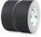 BOMEI PACK Schwarzes Gaffer-Klebeband, 50 mm x 30 m, 2 Stück, matt, Tuban-Stoff, selbstklebend, Gaffers Tape für Kabel, Fotografie
