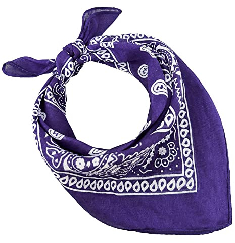 JOPHY & CO. 100% algodón BANDANA SET 3/5/10 para Mujeres Hombres Niños Unisex Único y/o Paisley Pattern COD. A644
