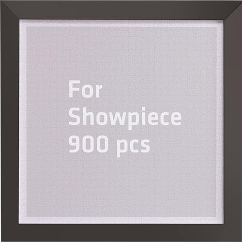Pintoo Jigsaw Puzzle Frame Tailor-Made 900 Pieces Puzzle ONLY - Dark Brown - Effortless & Toolless Assembly NO Glue Required [W1187]
