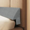 strusery Bettkeilkissen für Kopfteilspalte, hochdichtes Schaumstoff-Stützkissen, füllt 0–15 cm Platz zwischen Matratze und Kopfteil, ergonomisches Design für Komfort (Grau, 180 x 25 x 15 cm)