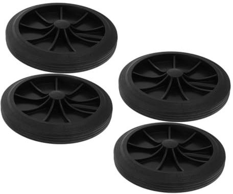 Hemobllo 4pièces Roues De Remplacement pour Poubelles De Roues Caoutchouc pour Faciliter Déplacement des Bacs à Ordures Accessoires Durables Et Silencieux pour Usage