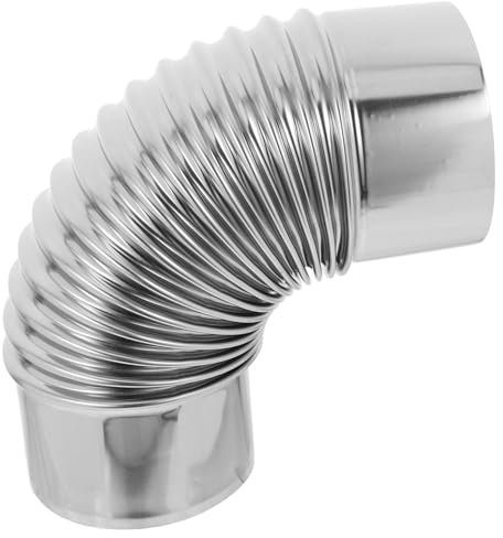 TOYANDONA 90degré Tuyau De Poêle Acier avec Coude à Degrés Et Rallonge pour Cheminée Adapté Aux Poêles à Installation Facile Et Évacuation Fumées