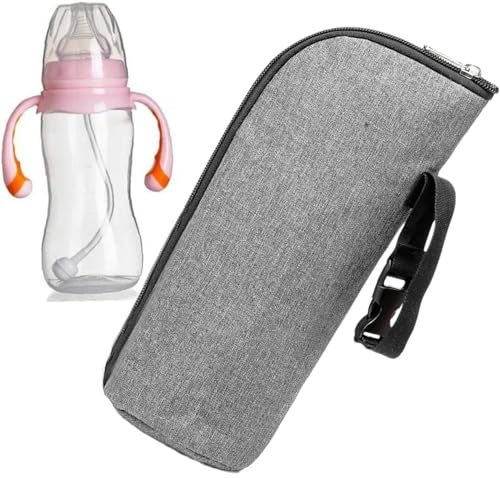 Borsa termica per biberon, borsa termica per biberon, borsa termica per biberon, borsa per trasportare il latte materno, per viaggi, auto, asilo nido, infermieristica, picnic all'aperto, grigio, Refer