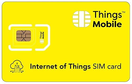Scheda SIM per INTERNET DI OGGETTI - Things Mobile - copertura globale, rete multi-operatore GSM/2G/3G/4G LTE, senza costi fissi, senza scadenza con tariffe competitive. 10 € di credito incluso
