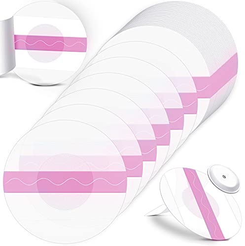 Nuanchu 48 Pcs Waterproof Sensor Covers Compatible with Libre 3 Freestyle Libre 3 Plus, Transparent Cgm Adhesive Patches, Glucose Monitor Protector Long Lasting Without Hole(Pink)