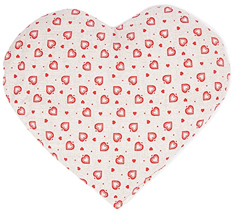 St. John's Heart Cushion Approx. 30 x 25 cm – Country House Love – Heat Cushion – Grain Pillow – A Charming Gift