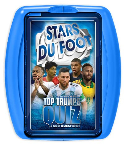 Winning Moves Football Quiz 8 Ans+ - Jeu Quizz Football - Jeu Carte Enfant - Jeu de Voyage - Jeu Educatif - Cartes Educatives - Jeux Quizz