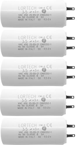 parti med 5 kondensatorer 3,5 μF COSSES 2,8 mm platt botten för rulljalusier